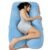U shaped maternity pillow for complete body support during pregnancy available online in India